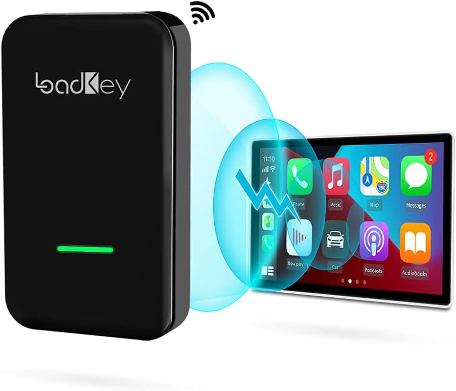 New Version  Wireless Carplay Adapter Dongle for Factory Apple Carplay Cars,Fit for Iphone 6 or Newer,Auto-Connection,Over-The-Air Upgrade,Car Link Convert Your Factory Carplay to Wireless